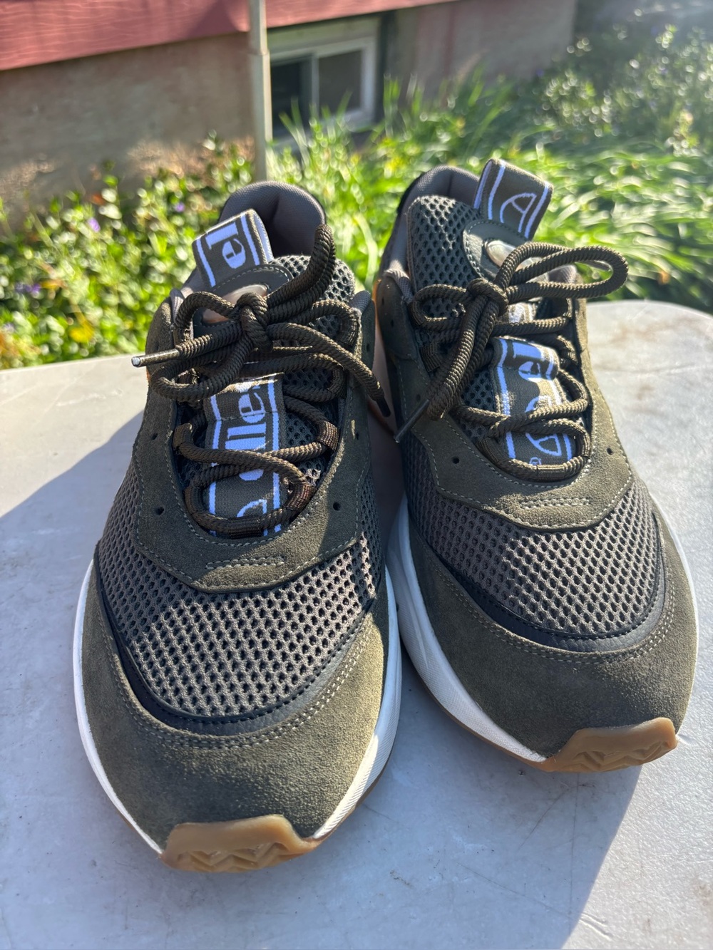 Ellesse olive green sneakers